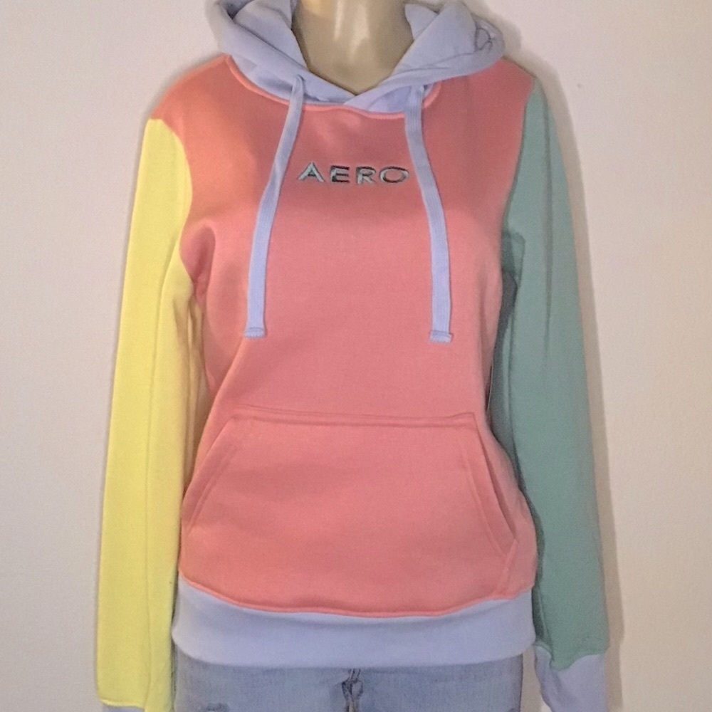 Aeropostale Women's Colorful Hoodie, Fleece, Small